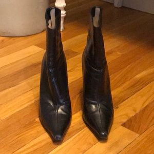 Jimmy Choo leather boots Black